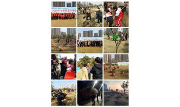 南通分公司與當(dāng)?shù)刂驹刚吖餐瑢?shí)現(xiàn)“同栽一棵樹，同抹一片綠”的夢(mèng)想